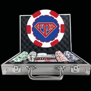 Premium Custom Poker Chip Set - 6 Stripe Deluxe 