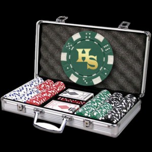 300 Ct. Custom Text Poker Chip Set  300 Ct. Custom Text Poker Chip Set