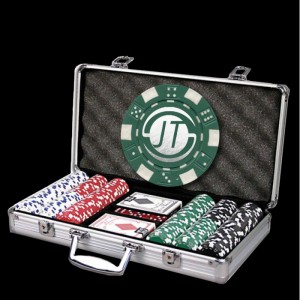 300 Ct. Custom Logo Poker Chip Set  300 Ct. Custom Logo Poker Chip Set