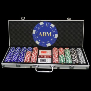 500 Ct. Custom Text Poker Chip Set 500 Ct. Custom Text Poker Chip Set