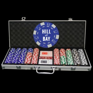 500 Ct. Custom Logo Poker Chip Set  500 Ct. Custom Logo Poker Chip Set