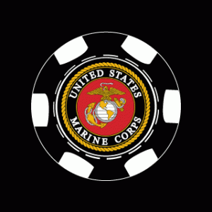 The 6 Stripe Military Token - Direct Print Full Color