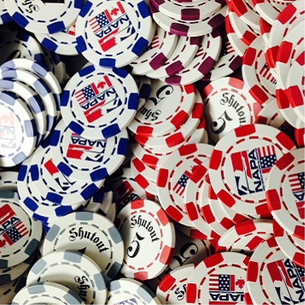 6 Stripe Deluxe Poker Chips | Custom Direct Print Poker Chips