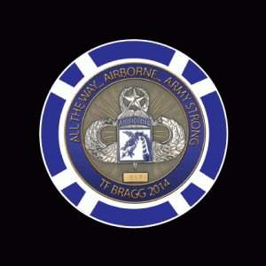 The 8 Stripe Military Token - Full Color Inlay The 8 Stripe Military Token - Full Color Inlay
