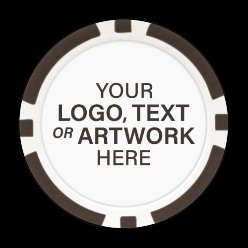8 Stripe Custom Poker Chips – Full Color Logo | Clay Composite 8 Stripe Custom Poker Chips – Full Color Logo | Clay Composite