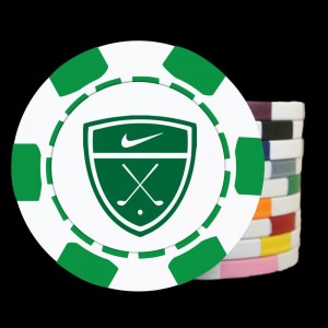The 6 Stripe Deluxe Golf Ball Marker - Full Color Direct Print  The 6 Stripe Deluxe Golf Ball Marker - Full Color Direct Print
