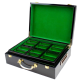 500 Ct. Luxury Ceramic Black Wooden Custom Poker Chip Set