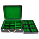 500 Ct. Luxury Ceramic Black Wooden Custom Poker Chip Set