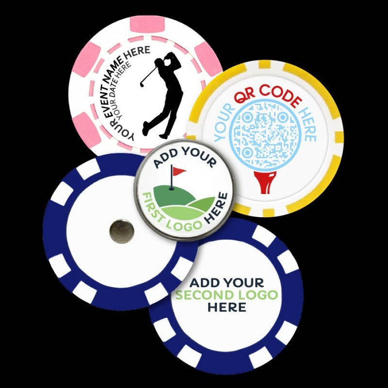 Poker Chip Golf Ball Markers