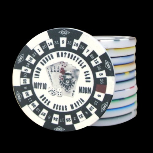 Ceramic Poker Chip Golf Ball Markers