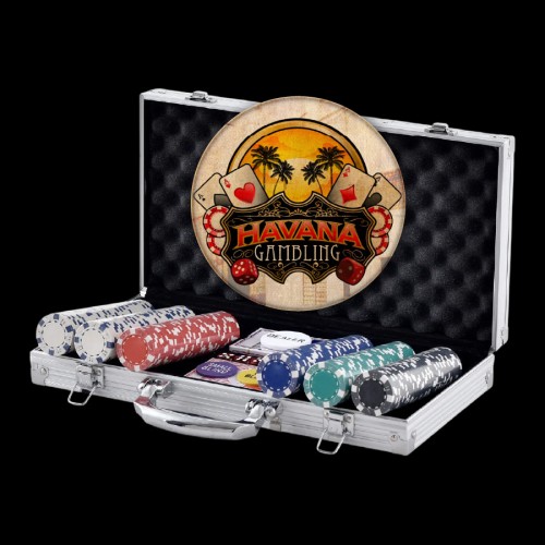 300 Ct. Premium Custom Poker Chip Set - Ceramic