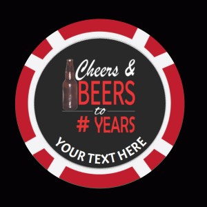 Cheers & Beers Poker Chips - Design 2 Cheers & Beers Poker Chips - Design 2
