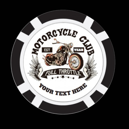 Motorcyle Club Poker Chips Design 
