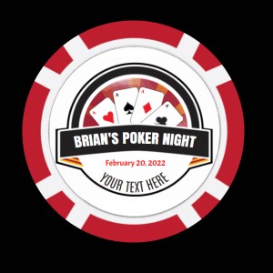 Poker Night Chip Design 1  Poker Night Chip Design 1