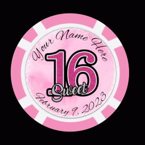 Sweet 16 Poker Chips - Design Sweet 16 Poker Chips - Design