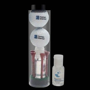 Custom Golf Ball Tube - 29 w/ Hand Sanitizer