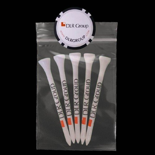 Custom Golf Tee Poly Pack - 5PC