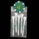 Custom Golf Tee Poly Pack - 5PC with Hot Stamp Dice Poker Chip