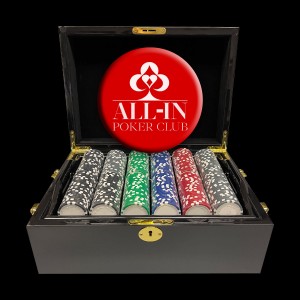 500 Ct. Luxury Ceramic Black Mahogany Custom Poker Chip Set 500 Ct. Luxury Ceramic Black Mahogany Custom Poker Chip Set