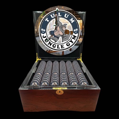 750 Ct. Grand Lux Glossy Wooden Mahogany Case - Ceramic