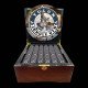 750 Ct. Grand Lux Glossy Wooden Mahogany Case - Ceramic