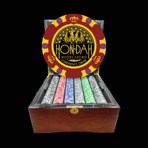 750 Ct. Grand Lux Glossy Wooden Mahogany Case - Monte Carlo 750 Ct. Grand Lux Glossy Wooden Mahogany Case - Monte Carlo