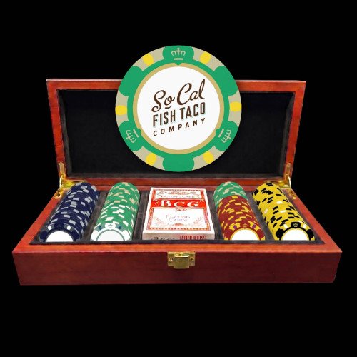 Mahogany Luxury Custom Poker Chip Set - Monte Carlo Mahogany Luxury Custom Poker Chip Set - Monte Carlo