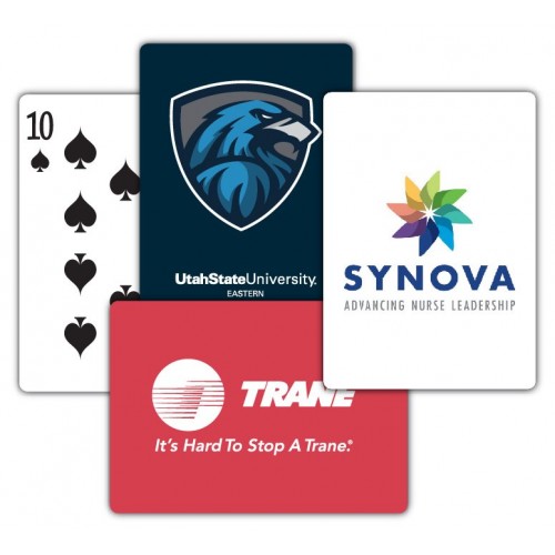 Solid Backs Casino Quality Custom Playing Cards - 10 Deck Minimum