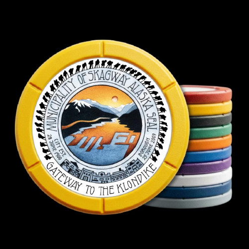 Axis Custom Poker Chips – Full Color Logo | Clay Composite Axis Custom Poker Chips – Full Color Logo | Clay Composite