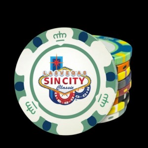 Monte Carlo Casino Chips - 14G Heavy Clay  Monte Carlo Casino Chips - 14G Heavy Clay