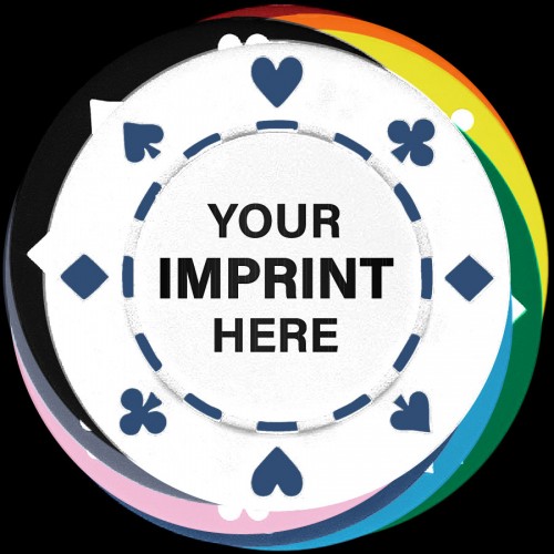 Suited Hot Stamp Poker Chips - Design 