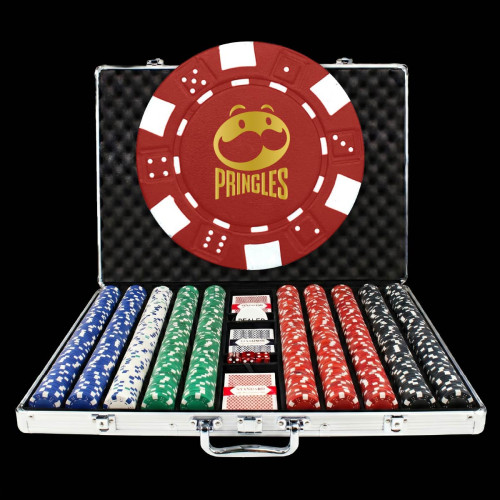 1,000 Ct. Custom Logo Poker Chip Set 1,000 Ct. Custom Logo Poker Chip Set