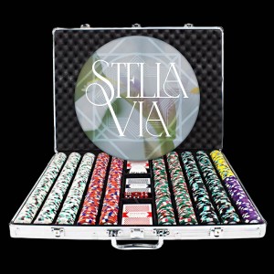 1,000 Ct. Premium Custom Poker Chip Set - Ceramic