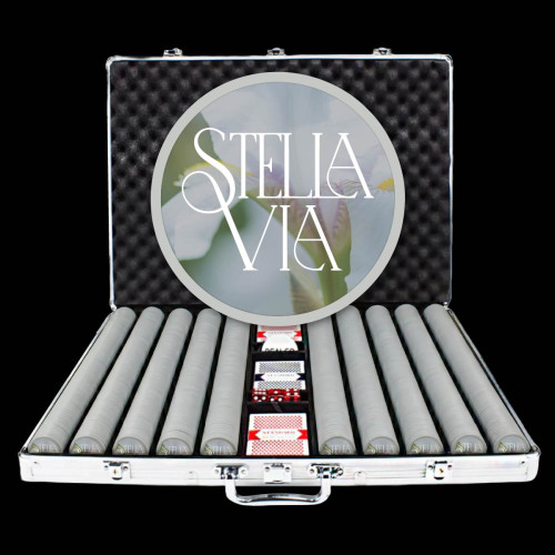 1,000 Ct. Premium Custom Poker Chip Set - Ceramic