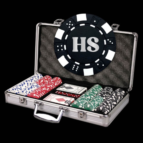 300 Ct. Custom Text Poker Chip Set 300 Ct. Custom Text Poker Chip Set