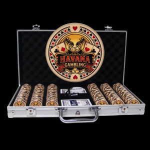 300 Ct. Premium Custom Poker Chip Set - Ceramic