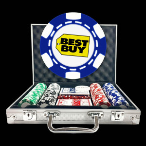Premium Custom Poker Chip Set - 6 Stripe With Full Color Print 
