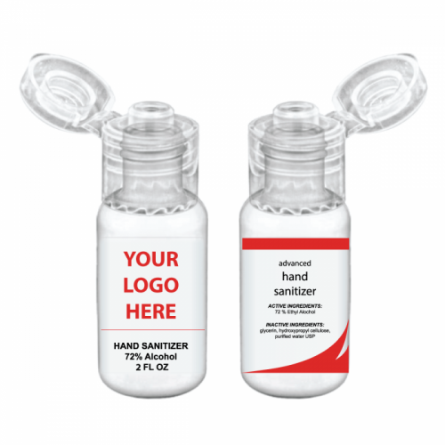 Custom Logo Sanitizer 2 Oz Bottles