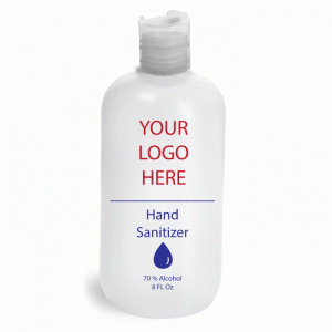 Custom Logo Sanitizer 8 Oz Bottles