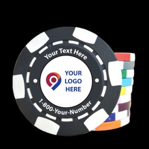The 6 Stripe Direct Print Custom Poker Chip - Full Color The 6 Stripe Direct Print Custom Poker Chip - Full Color