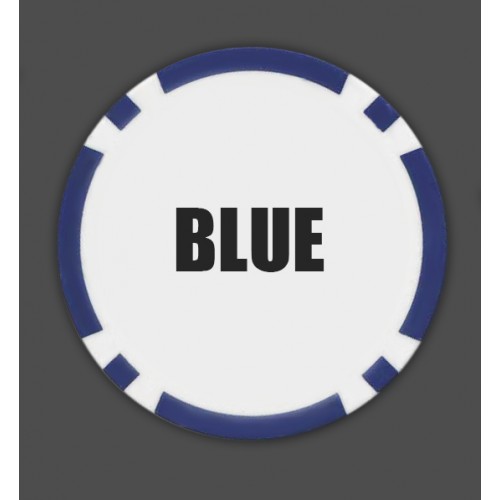 The 8 Stripe Custom Poker Chip - Full Color Inlay