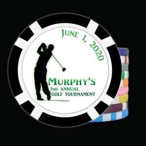 The 8 Stripe Golf Ball Marker - Full Color Inlay The 8 Stripe Golf Ball Marker - Full Color Inlay