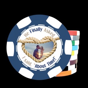 Wedding Poker Chips - 6 Stripe Wedding Poker Chips - 6 Stripe