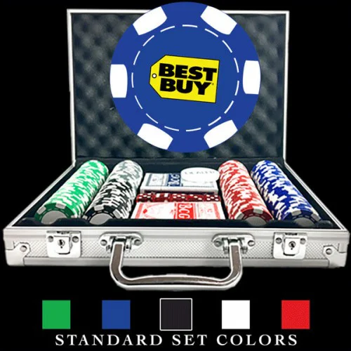 200 Ct. Premium Custom Poker Chip Set | 6 Stripe Set 200 | CMC