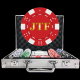 Value Custom Poker Chip Set - Dice Design 