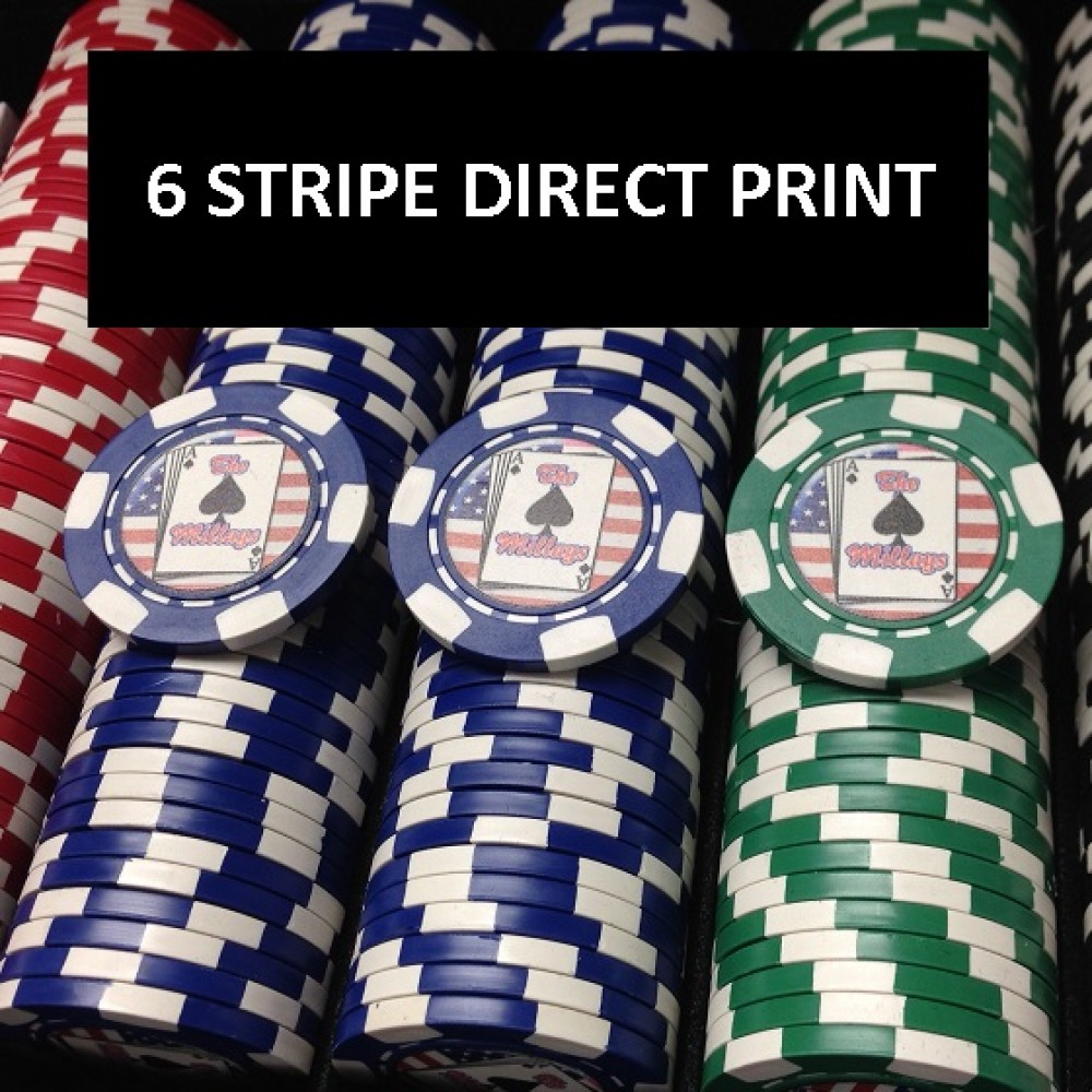 Premium Custom Poker Chip Set Buy 6 Stripe Poker Chip Set