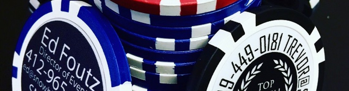 Custom Poker Chip Business Cards