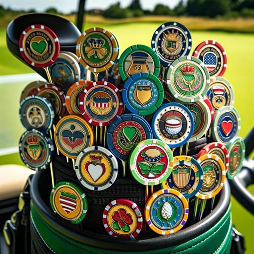Poker Chip Golf Ball Markers 