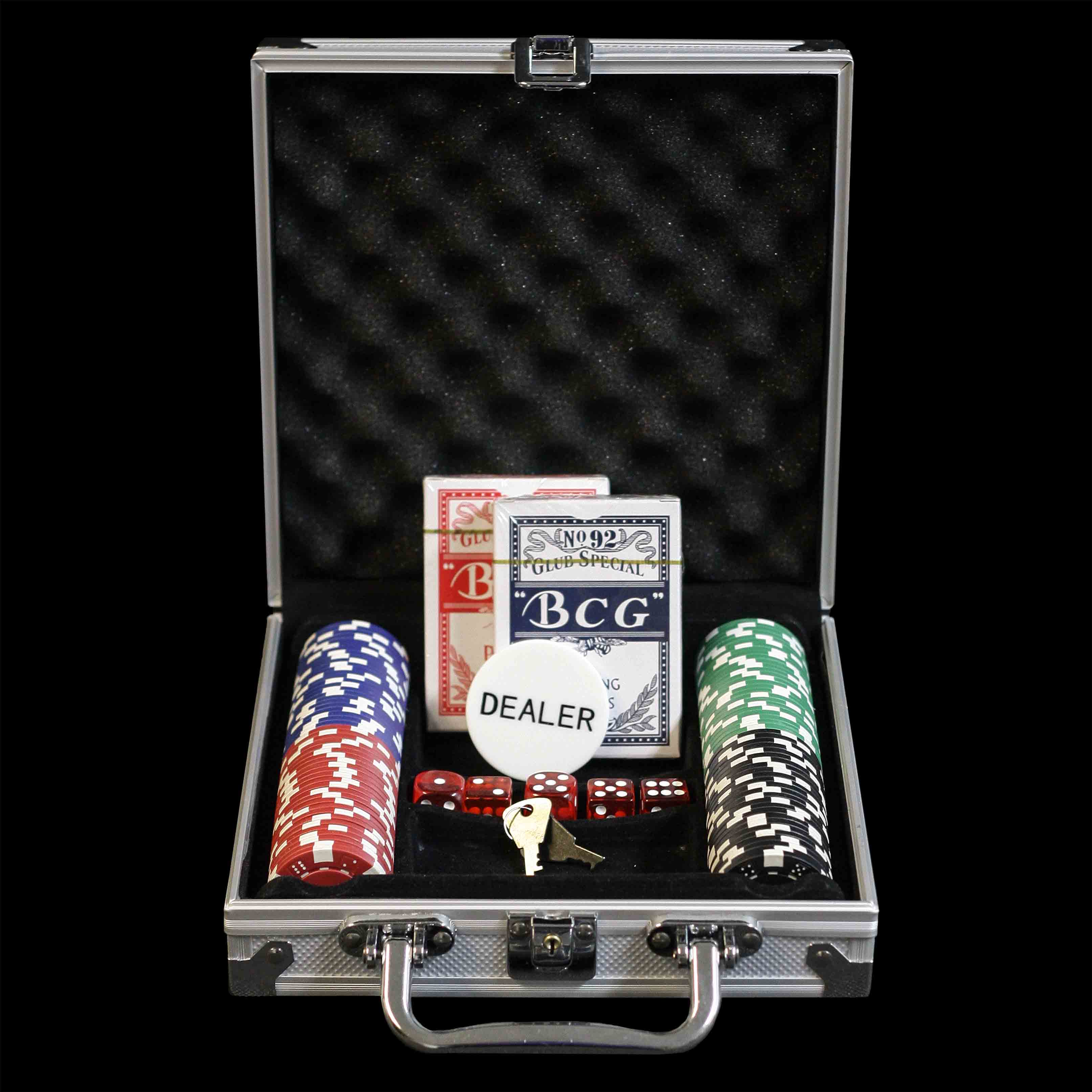 Pokerchips Pokerset Casino ABGERUNDETE Button 500 Chips Pokerkoffer Marke 